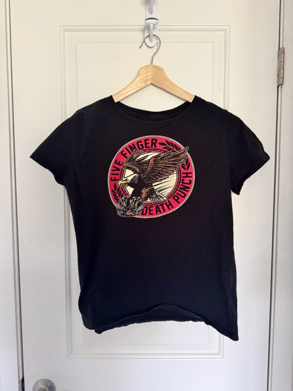 Five Finger Death Punch Eagle Logo Black Graphic Tee